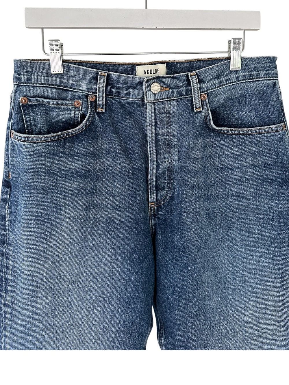 Agolde • Fran High Rise Straight Leg Organic Cotton Jeans - Picture 6 of 10